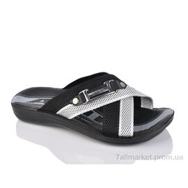Шльопанці чоловічі пляжні Літо Akim black (6 пар р.40-44) "Oscar" недорого оптом від прямого постачальника