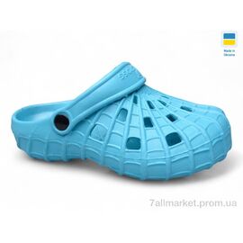 Фотография Кроксы детские летние Лето SV16 бірюзовий (6 пар р.28-33) "Inblue" недорого оптом от прямого поставщика