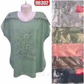 Футболка жіноча молодіжна, напів- батал р-ри 3XL-6XL (мікс кв) "STELLA" купити недорого від прямого постачальника