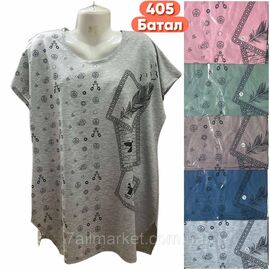 Туніка жіноча літня/батал розміри 5XL-8XL (кв.мікс) "STELLA" недорого від прямого постачальника