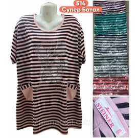 Туніка жіноча літня/супер-батал розміри 7XL-10XL (кв.мікс) "STELLA" недорого від прямого постачальника