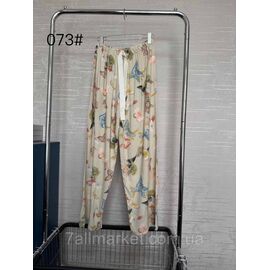Фотография Брюки женские стильные, широкие размеры 56-66(микс рис) "FLOWER" недорого от прямого поставщика