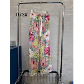 Фотография Брюки женские стильные, широкие размеры 56-66(микс рис) "FLOWER" недорого от прямого поставщика