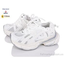 Кросівки дитячі модні Літо A88153 white (7 пар р.31-37) "Clibee-Doremi" недорого оптом від прямого постачальника
