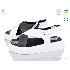 Босоніжки жіночі літні Літо 23211 б.ш.+сір.з. (8 пар р.36-41) "Viscala" недорого оптом від прямого постачальника