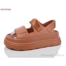 Босоніжки жіночі літні Літо QQ55 brown (8 пар р.36-41) "QQ&Панда" недорого оптом від прямого постачальника