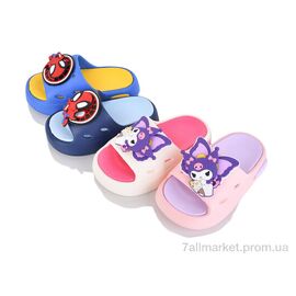 Шльопанці дитячі літні Літо 581 mix (12 пар р.24-29) "M&L  Alex13" недорого оптом від прямого постачальника