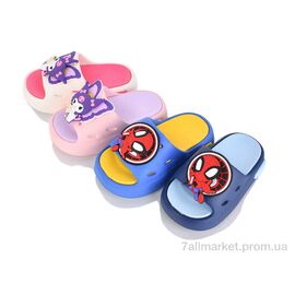 Шльопанці дитячі літні Літо 481 mix (12 пар р.18-23) "M&L  Alex13" недорого оптом від прямого постачальника