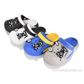 Крокси дитячі літні Літо 1010 mix (12 пар р.24-29) "M&L  Alex13" недорого оптом від прямого постачальника