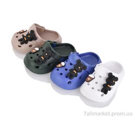 Крокси дитячі літні Літо 350-9 mix (12 пар р.18-23) "M&L  Alex13" недорого оптом від прямого постачальника