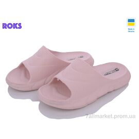 Фотография Шлепки женские облегченные Лето Progress 132 пудра (8 пар р.36-40) "Roks" недорого оптом от прямого поставщика