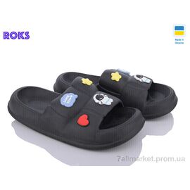 Фотография Шлепки женские облегченные Лето Progress 137-1 чорний (8 пар р.36-40) "Roks" недорого оптом от прямого поставщика
