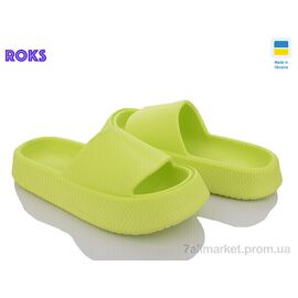 Фотография Шлепки женские облегченные Лето Progress 139 салатовий (8 пар р.36-40) "Roks" недорого оптом от прямого поставщика