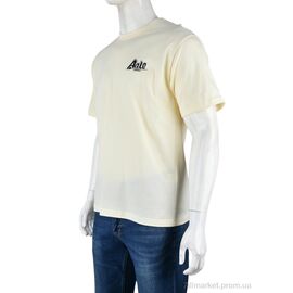 Футболка чоловіча Літо 4072-M01-4 yellow (5 шт. р.сіткаM-3XL) "Мир" недорого оптом від прямого постачальника