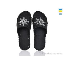 Тапки чоловічі домашні Весна/осінь 355M чорний (9 пар р.40-45) "Active" недорого оптом від прямого постачальника