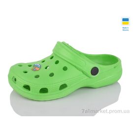 Фотография Кроксы детские летние Лето 017 зелений (6 пар р.30-35) "Inblue" недорого оптом от прямого поставщика