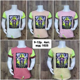 Фотография Футболка детская на девочку 1025 white р.9-12 "MMZ" недорого оптом от прямого поставщика