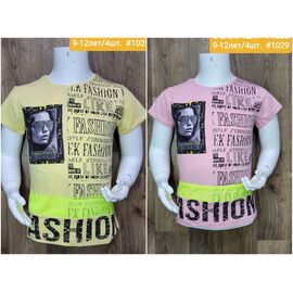 футболка дитяча на дівчинку 1029 pink р.9-12 "MMZ" недорого оптом від прямого постачальника