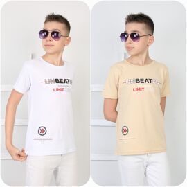 футболка дитяча на хлопчика M272 beige р.9-13 "MMZ" недорого оптом від прямого постачальника