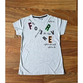 футболка дитяча на дівчинку M284 l.grey р.9-13 "MMZ" недорого оптом від прямого постачальника