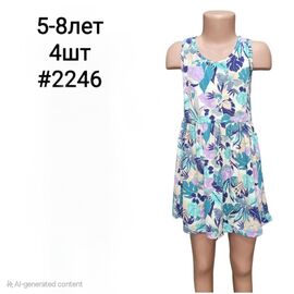 Сукня дитяча легка на дівчинку 2246 blue р.5-8 "MMZ" недорого оптом від прямого постачальника