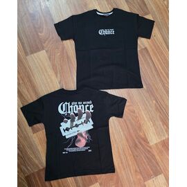 Фотография Футболка детская на мальчика M266 black р.8-16 "MMZ" недорого оптом от прямого поставщика