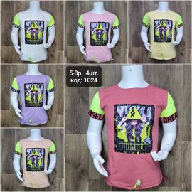 футболка дитяча на дівчинку 1024 peach р.5-8 "MMZ" недорого оптом від прямого постачальника