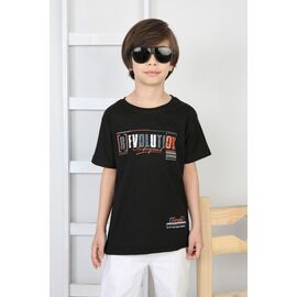 футболка дитяча на хлопчика M256 black р.4-8 "MMZ" недорого оптом від прямого постачальника