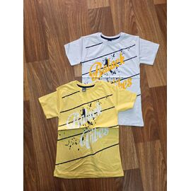 Фотография Футболка детская на мальчика M154 yellow р.13-16 "MMZ" недорого оптом от прямого поставщика