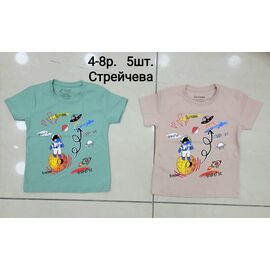 Фотография Футболка детская на мальчика M29 green р.4-8 "MMZ" недорого оптом от прямого поставщика