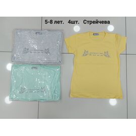 футболка дитяча на дівчинку M77 l.grey р.5-8 "MMZ" недорого оптом від прямого постачальника