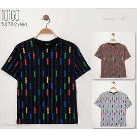 Фотография Футболка детская на мальчика 10160 brown р.5-9 "MMZ" недорого оптом от прямого поставщика