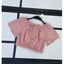 Топик дитячий на дівчинку 578-1 powder р.128-146 "Kosmy" недорого оптом від прямого постачальника