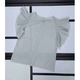 Фотография Блузка детская летняя на девочку K28 white р.128-152 "Kosmy" недорого оптом от прямого поставщика