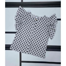 Фотография Блузка детская летняя на девочку K30 white р.128-152 "Kosmy" недорого оптом от прямого поставщика