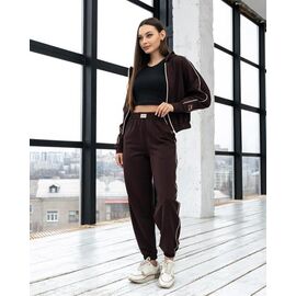 Фотография Костюм спортивный женский тёплый Т6 brown р.XS-L "AZNA" недорого оптом от прямого поставщика