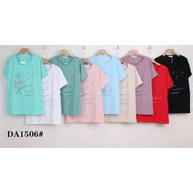 футболка жіноча DA1506 mix р.62-70 "WHITE" недорого оптом від прямого постачальника