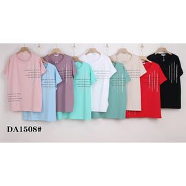 Фотография Футболка женская DA1508 mix р.62-70 "WHITE" недорого оптом от прямого поставщика