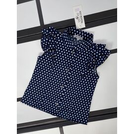 Блузка дитяча літня на дівчинку 608 navy р.128-152 "Kosmy" недорого оптом від прямого постачальника