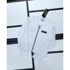 Кофта дитяча на дівчинку 609 white р.128-152 "Kosmy" недорого оптом від прямого постачальника