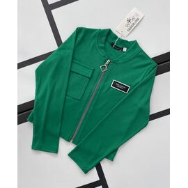 Кофта дитяча на дівчинку 609 green р.128-152 "Kosmy" недорого оптом від прямого постачальника