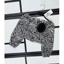 Фотография Блузка детская на девочку K21 white р.128-152 "Kosmy" недорого оптом от прямого поставщика