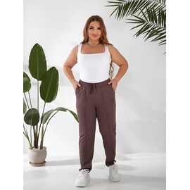 Жіночі штани 6093 brown р.50-56 "OSKA" недорого оптом від прямого постачальника
