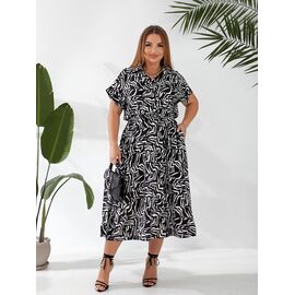 Фотография Платье летнее женское 705 black р.50-56 "OSKA" недорого оптом от прямого поставщика