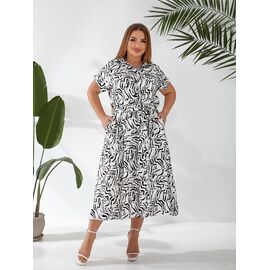Фотография Платье летнее женское 705 white р.50-56 "OSKA" недорого оптом от прямого поставщика