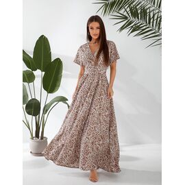 Фотография Платье летнее женское 706 beige р.44-50 "OSKA" недорого оптом от прямого поставщика