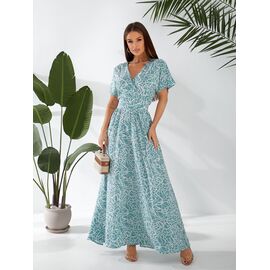 Сукня літня жіноча 706 l.blue р.44-50 "OSKA" недорого оптом від прямого постачальника
