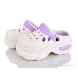 Крокси жіночі літні Літо 24506-375 (8 пар р.36-41) "Luck Line" недорого оптом від прямого постачальника