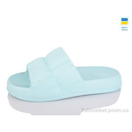 Шльопанці жіночі полегшені Літо L7 мята (6 пар р.36-41) "SANLIN 2" недорого оптом від прямого постачальника