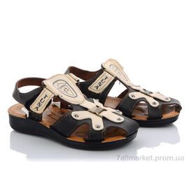 Фотография Сандалии детские летние Лето Туна черно белая (6 пар р.30-35) "Selena" недорого оптом от прямого поставщика